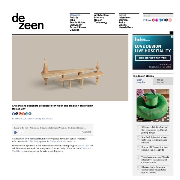 DeZeen, 2022